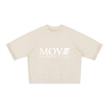 MOVE Vintage Wash Boxy Short Sleeve Sweatshirt